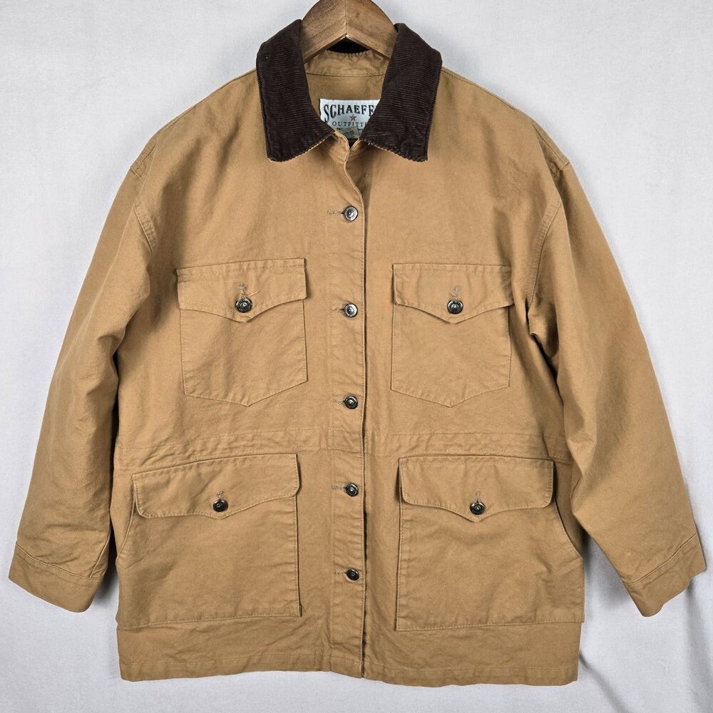 Schaefer Outfitter Vintage Barn Coat Unlined Saddle Brown Womens Size XLarge